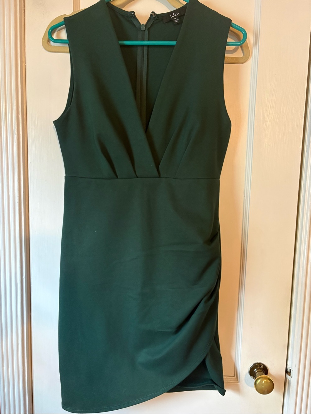 Lush Green Sleeveless V-Neck Sheath Dress by Lulu's